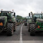 Spanish And French Farmers Block Roads Near French Border