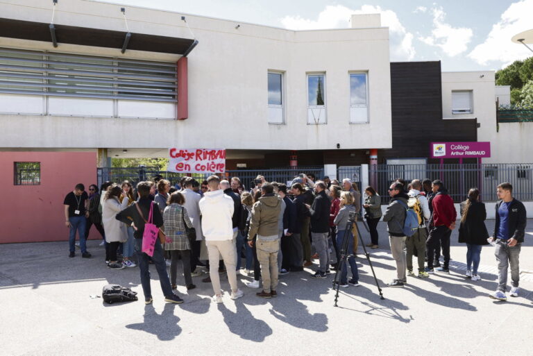 FRANCE-SCHOOL-ASSAULT-TEENAGERS-DEMO