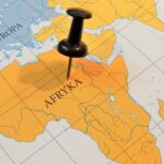 Pin,Stuck,In,A,Map,Of,Africa