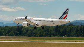 F-HZUI Air France Bombardier CS-300 jet in Zurich in Switzerland 16.6.2024