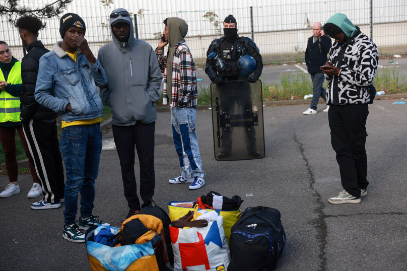 FRANCE-OLY-PARIS-2024-POLICE-MIGRATION
